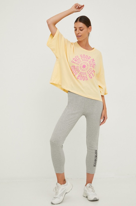 Billabong t-shirt bawełniany F3SS43BIF2 pomarańczowy AW22