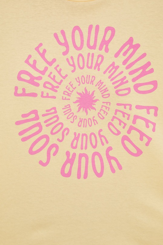 Billabong t-shirt bawełniany F3SS43BIF2 pomarańczowy