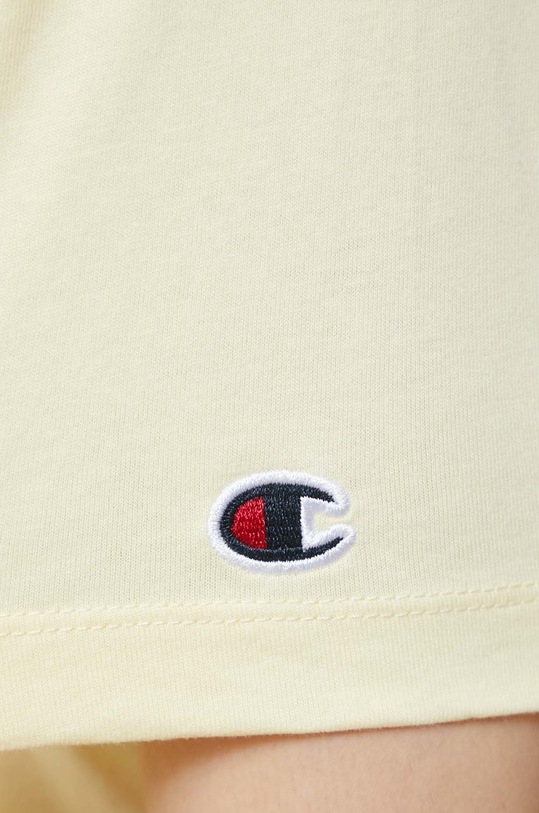 Bavlnené tričko Champion 115496 žltá