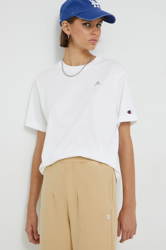 Champion cotton t-shirt plain white 115498