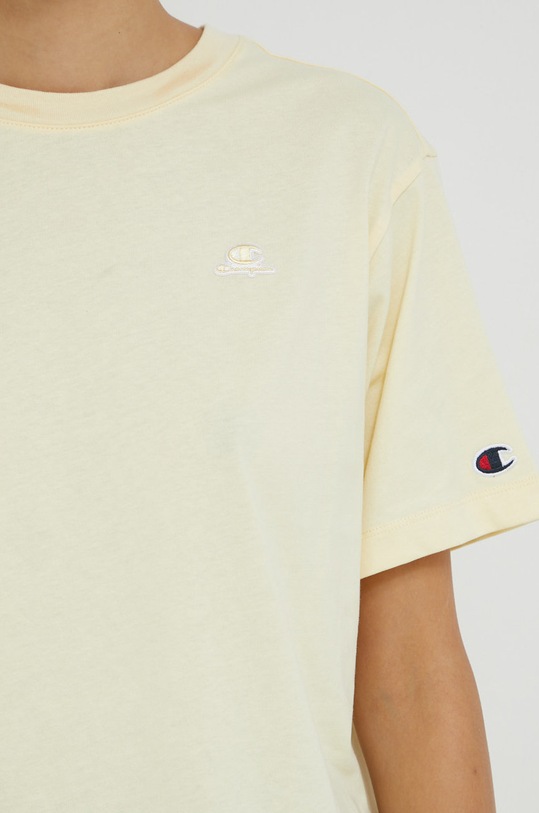 Bavlněné tričko Champion 115498 žlutá