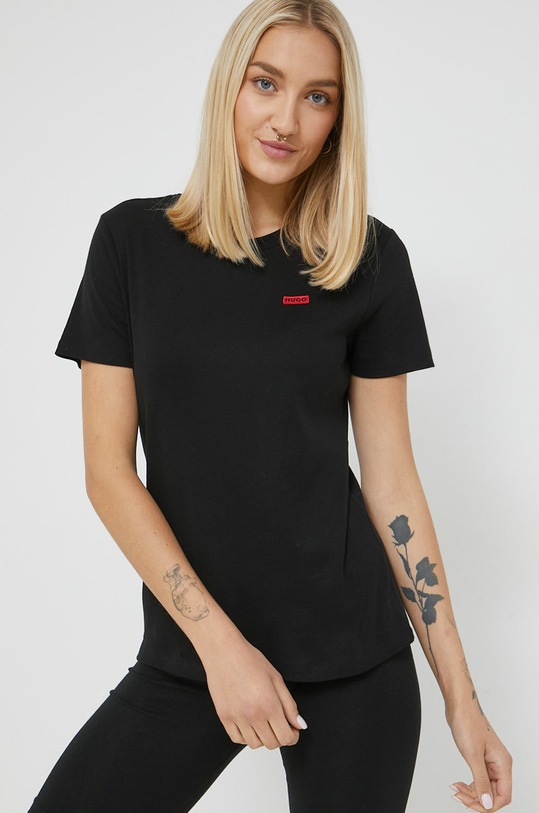 HUGO tricou din bumbac negru 50478510