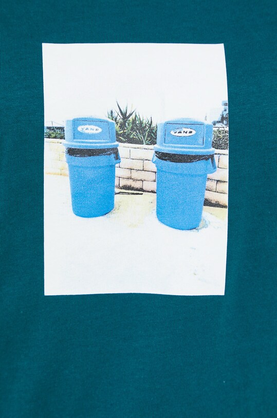 Vans t-shirt bawełniany VN0A7YS460Q1 turkusowy