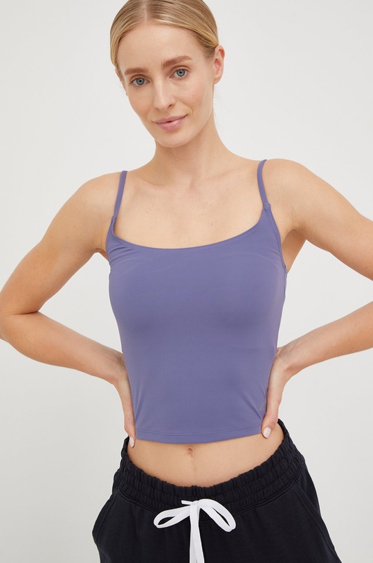 Top na jogu 4F s elastanom modrá H4Z22.TSD032