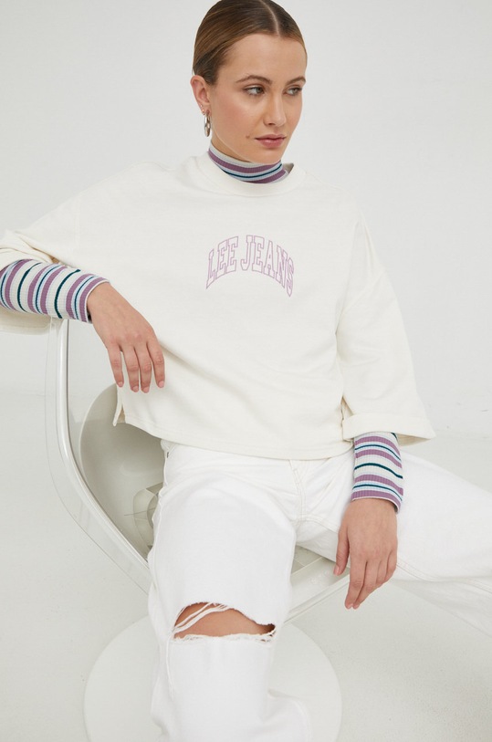 Lee tricou din bumbac imprimeu bej L36BBRDN