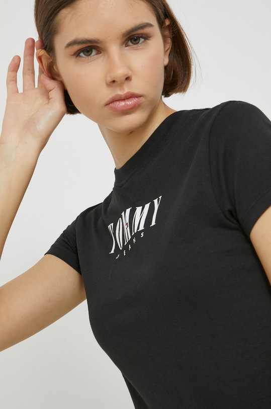 Tričko Tommy Jeans černá DW0DW14378.9BYY