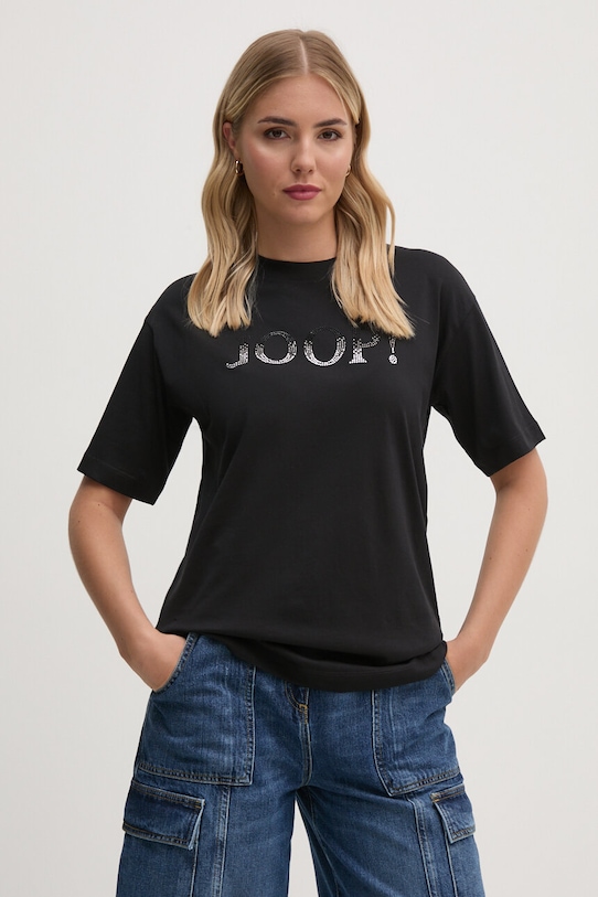 Pamučna majica Joop! pamuk mornarsko plava 30032552