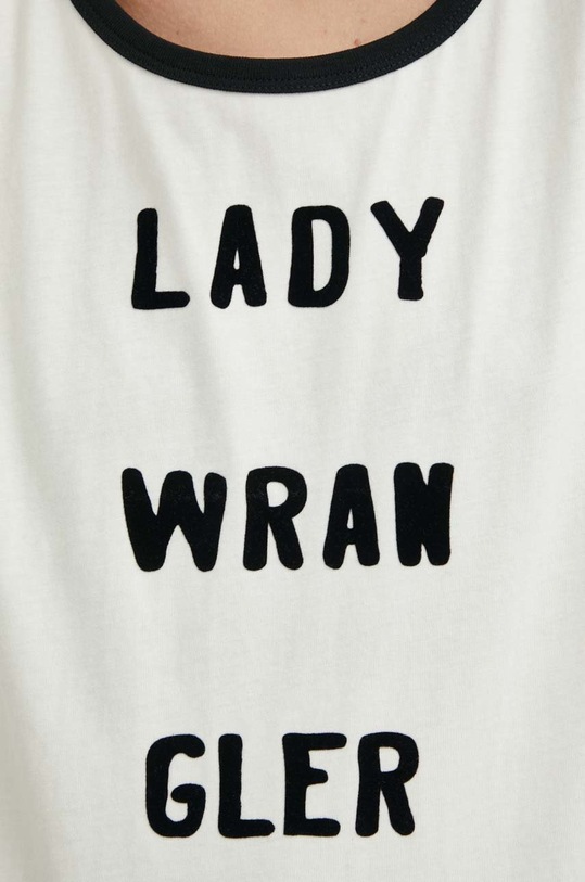 Wrangler t-shirt bawełniany x Leon Bridges W7NAGFC11 beżowy