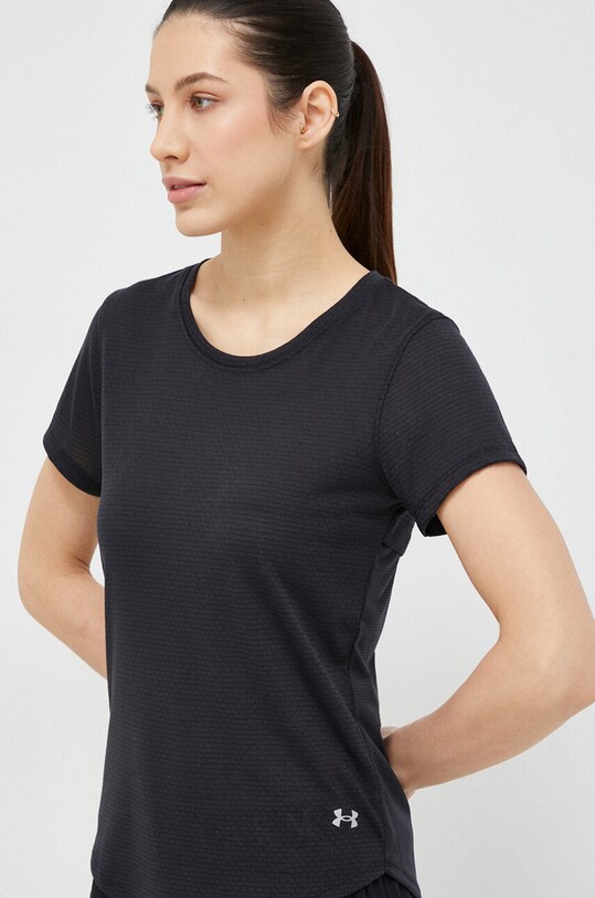 Under Armour t-shirt do biegania Streaker z elastanem czarny 1361371