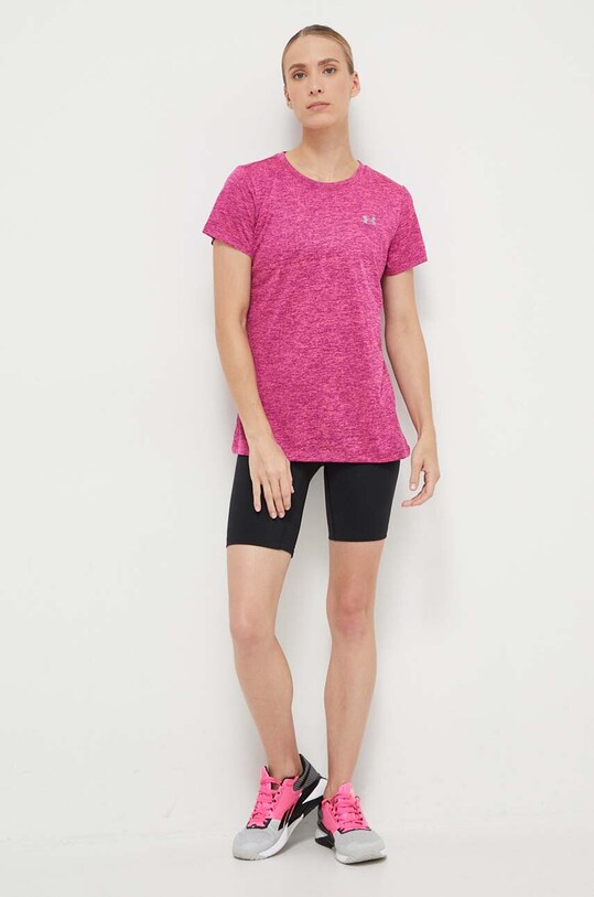 Tréningové tričko Under Armour Tech 1277206. ružová AW23