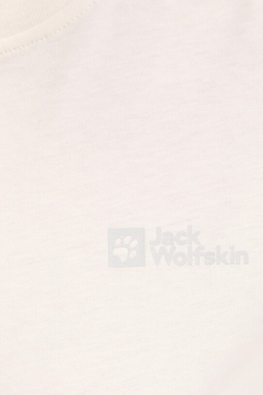 Хлопковая футболка Jack Wolfskin 1808352 бежевый