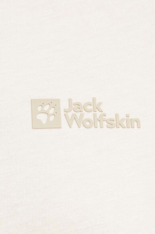 Бавовняна футболка Jack Wolfskin бежевий 1808352