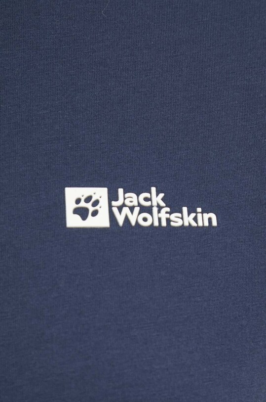 Хлопковая футболка Jack Wolfskin 1808352 тёмно-синий