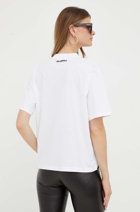 Oblečení Bavlněné tričko Karl Lagerfeld 226W1703 bílá