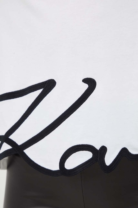 Bavlněné tričko Karl Lagerfeld 226W1703 bílá