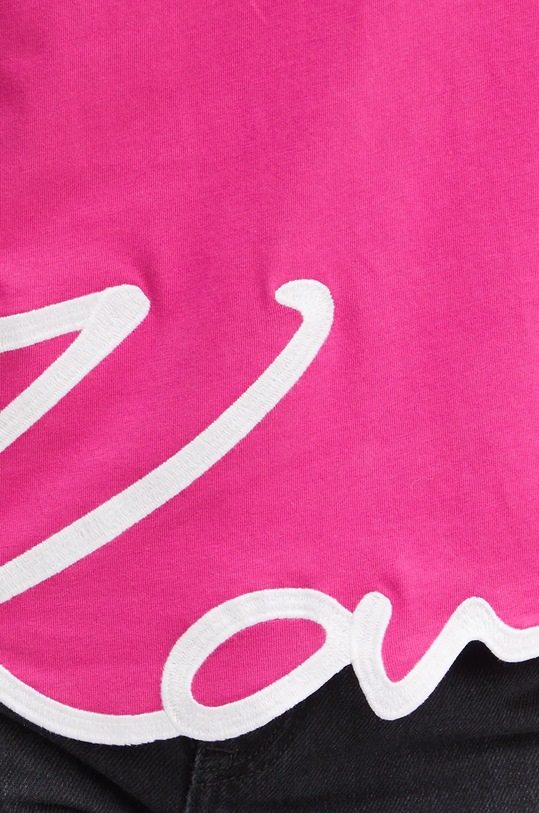 Bavlněné tričko Karl Lagerfeld 226W1703 růžová