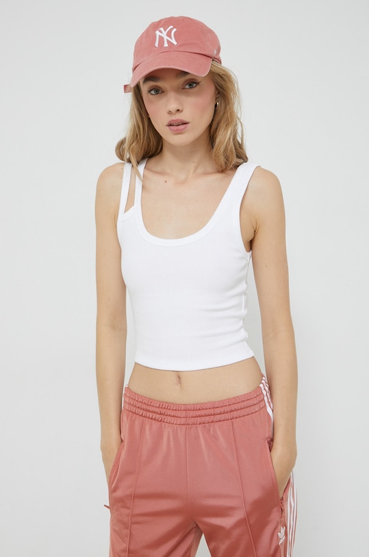 Top Abercrombie & Fitch s elastinom bijela KI139.2550.100