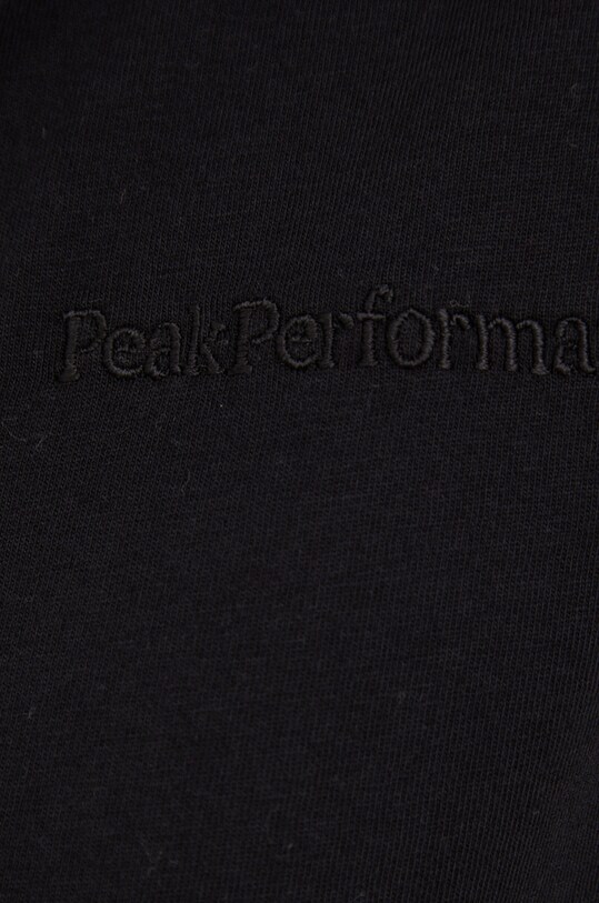 Bavlnené tričko Peak Performance G78476 čierna