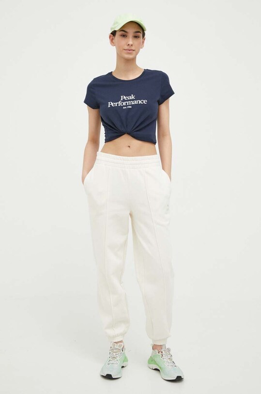 Peak Performance tricou din bumbac G77700 bleumarin SS23