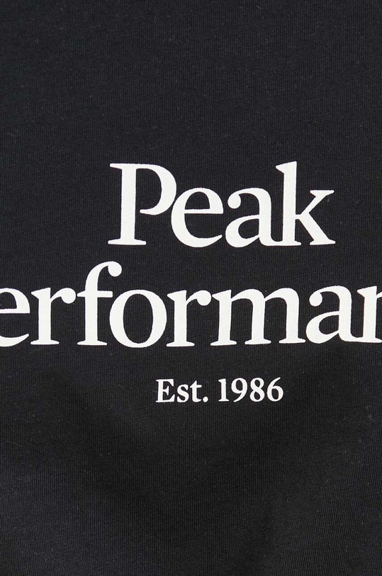Бавовняна футболка Peak Performance G77700 чорний