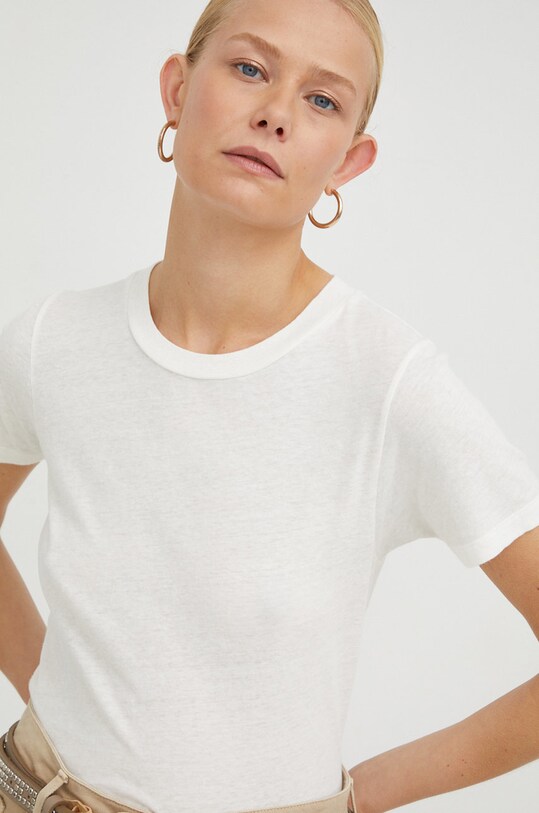 Бавовняна футболка American Vintage бежевий GAMI21