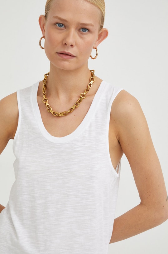 American Vintage top melanj alb JAC47