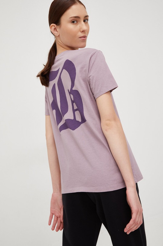 Odzież Burton t-shirt bawełniany 23503100500 różowy