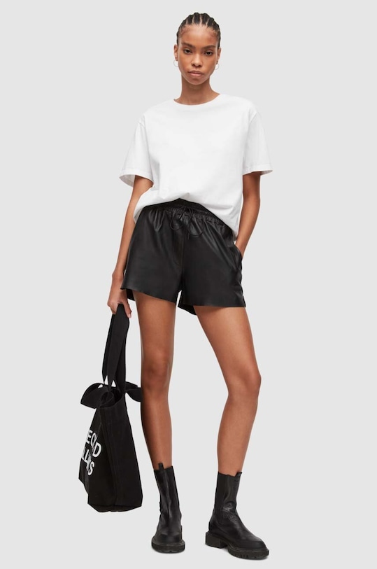 Bavlněné tričko AllSaints bílá WM109W