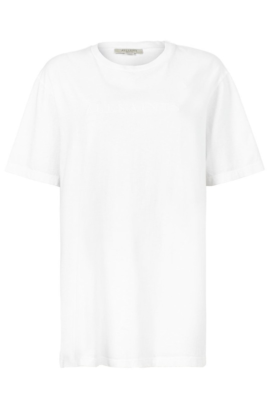 AllSaints tricou din bumbac WM109W alb