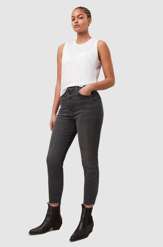 Odzież AllSaints top bawełniany IMOGEN TANK WM221M biały