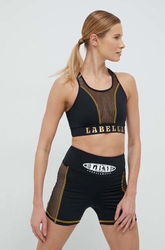 LaBellaMafia biustonosz sportowy Boxer czarny LB.25374