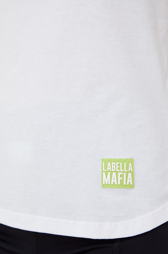 LaBellaMafia t-shirt bawełniany Disturbia LB.26243 biały