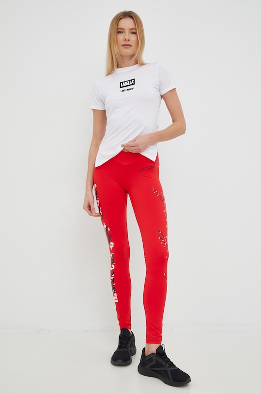 LaBellaMafia t-shirt treningowy Go On LB.26355 biały AW22