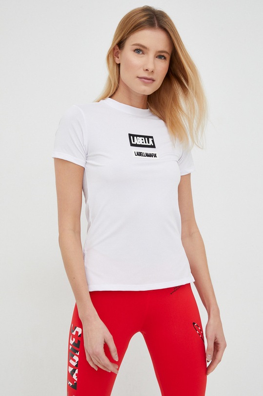 LaBellaMafia t-shirt treningowy Go On biały LB.26355