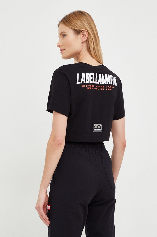 Odzież LaBellaMafia t-shirt bawełniany LB.26377 czarny