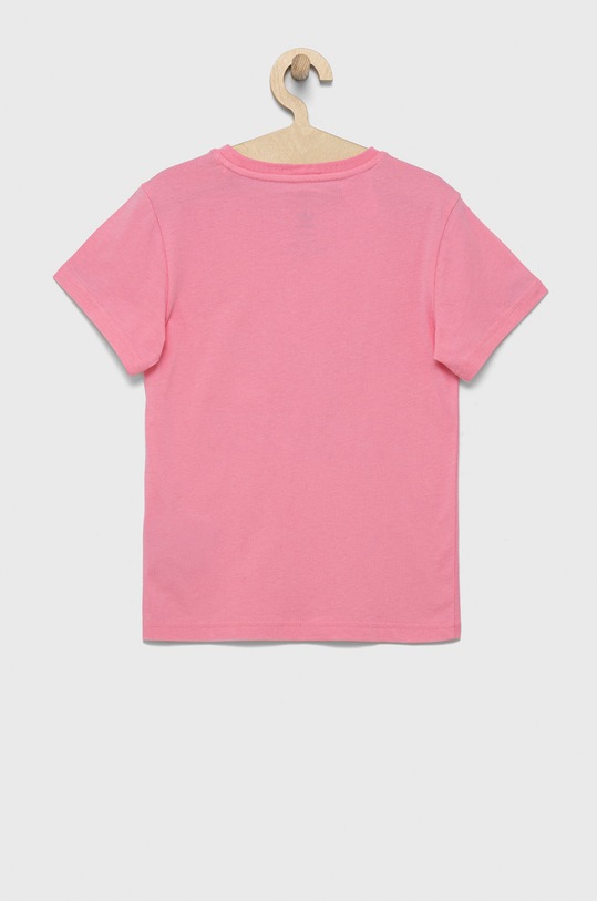Dětské bavlněné tričko adidas Originals HK0259 růžová AW22