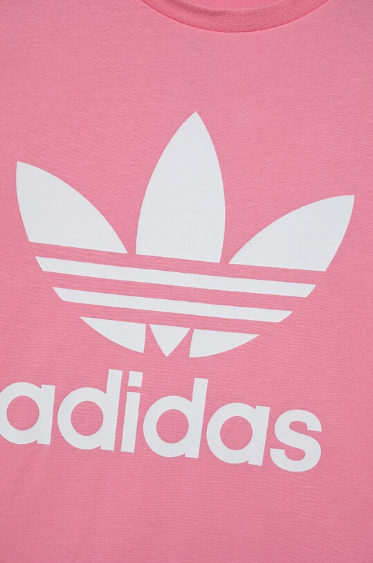 Κοριτσίστικα Παιδικό βαμβακερό μπλουζάκι adidas Originals HK0259 ροζ