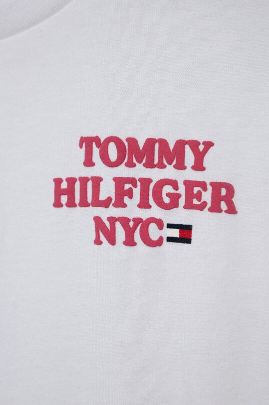 DÍVKA Dětské tričko Tommy Hilfiger KG0KG06671.9BYY bílá