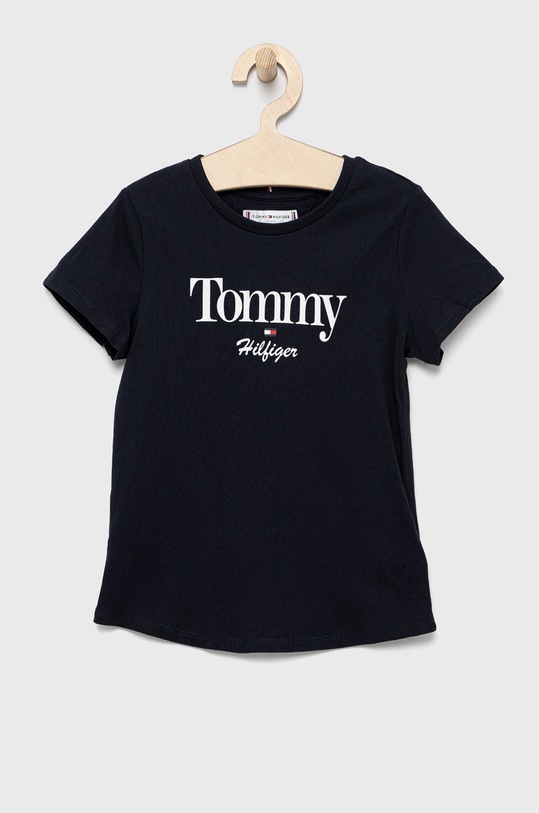 Tommy Hilfiger t-shirt bawełniany dziecięcy nadruk granatowy KG0KG06821.9BYY