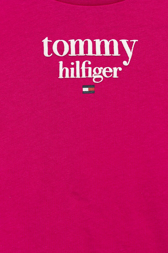 Tommy Hilfiger t-shirt bawełniany dziecięcy KG0KG06938.9BYY różowy AW22