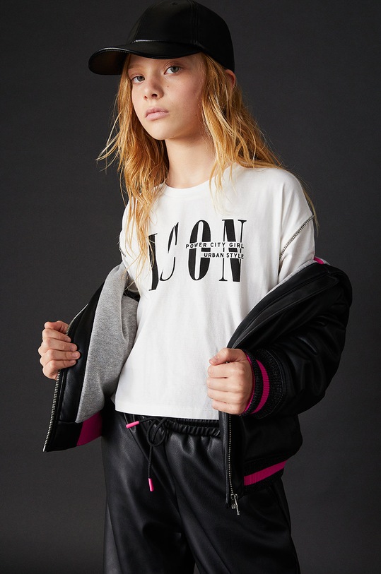 Sisley gyerek pamut póló pamut fehér 3096X101L.G