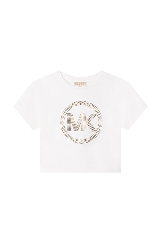 Michael Kors t-shirt dziecięcy aplikacja biały R15127.114.150