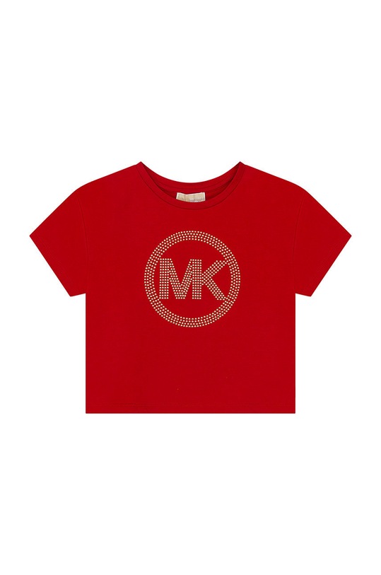 Michael Kors tricou de bumbac pentru copii imprimeu rosu R15127.156