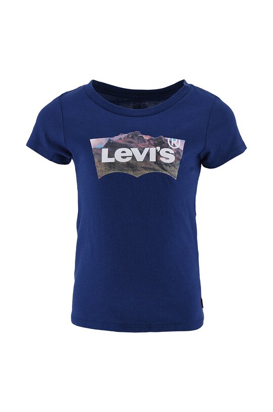 Detské bavlnené tričko Levi's bavlna tmavomodrá 3EG217.