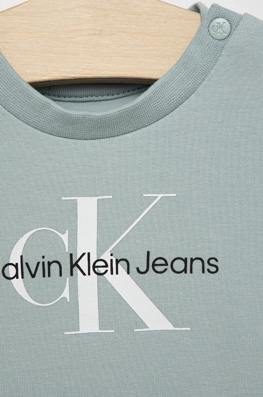 CHLAPEC Dětské tričko Calvin Klein Jeans IN0IN00001.9BYY tyrkysová
