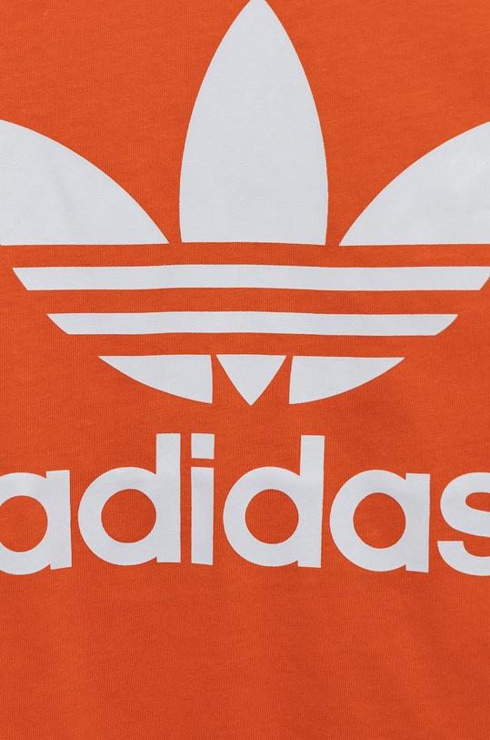 Chłopiec adidas Originals t-shirt bawełniany dziecięcy HK0261 pomarańczowy