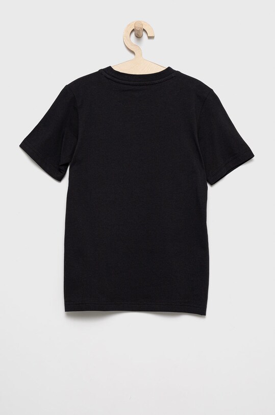 Παιδικό βαμβακερό μπλουζάκι adidas Originals HK0401 μαύρο AW22