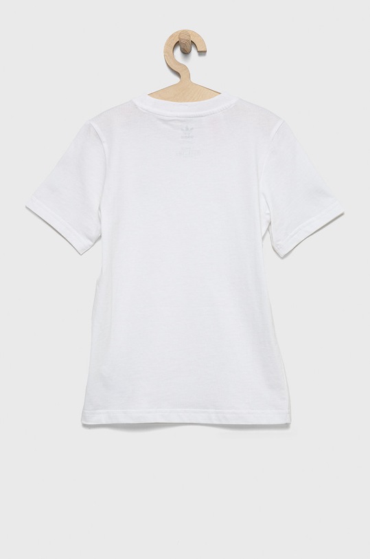 Dětské bavlněné tričko adidas Originals HK0403 bílá AW22