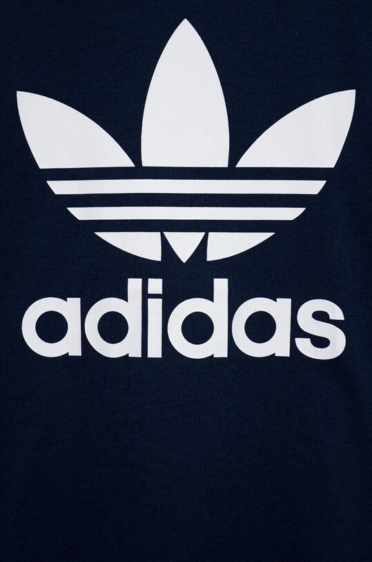 Мальчик Детская хлопковая футболка adidas Originals HK0260 тёмно-синий