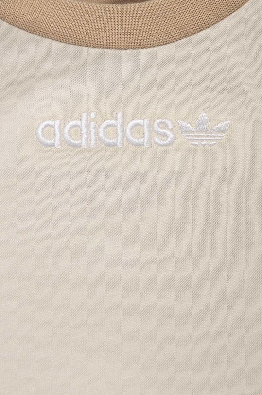 Dječaci Dječja pamučna majica kratkih rukava adidas Originals HK9812 bež